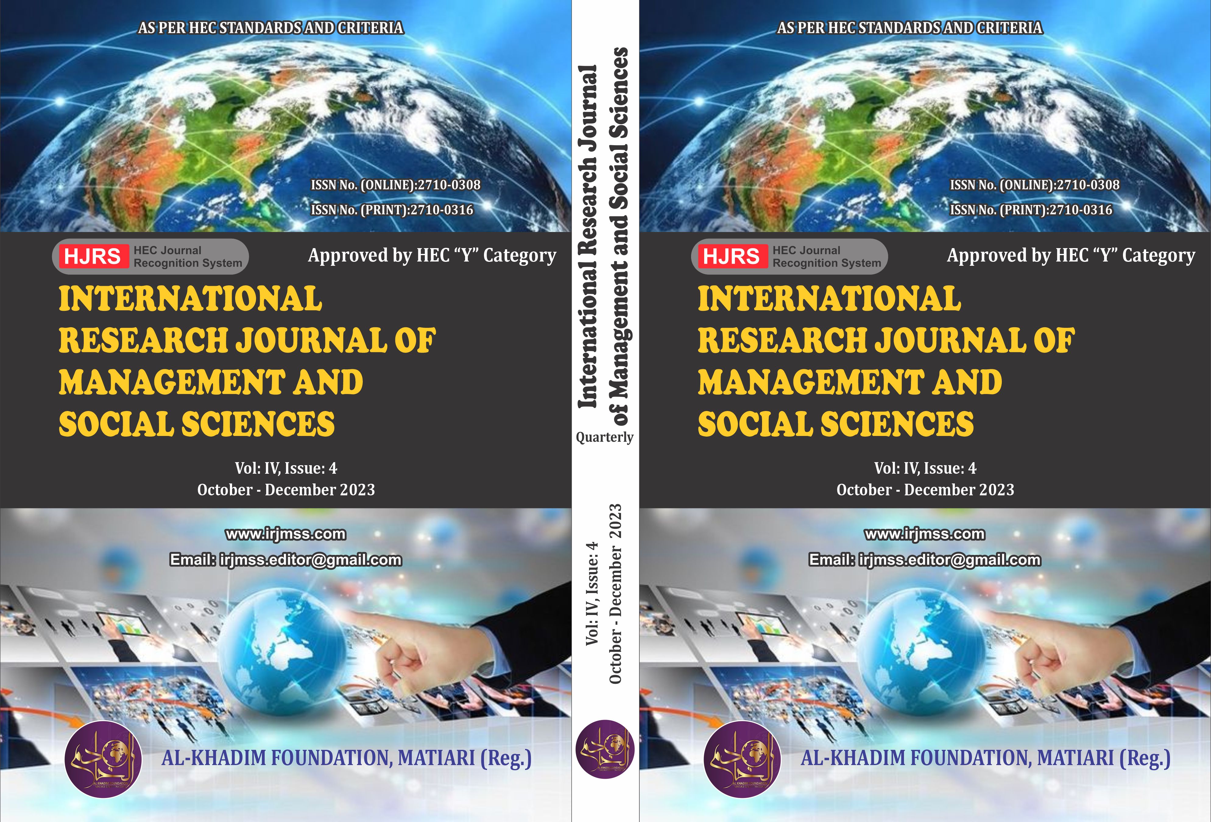 					View Vol. 4 No. 4 (2023): International Research Journal of Management and Social Science(October to December 2023)
				