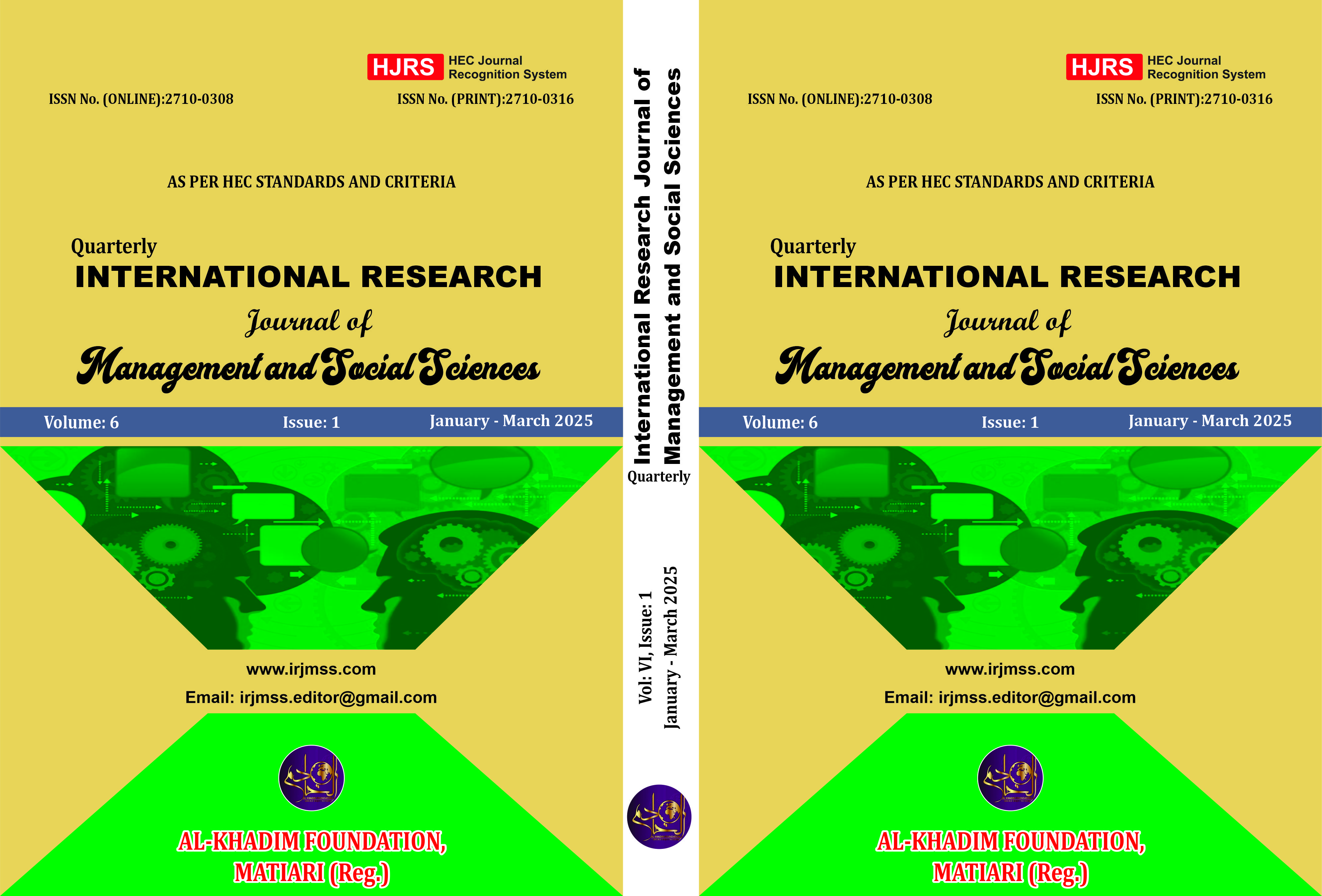 					View Vol. 6 No. 1 (2025): International Research Journal of Management and Social Sciences (January to March 2025)
				